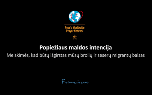 Popiežiaus maldos intencija vasario mėnesiui: už migrantus
