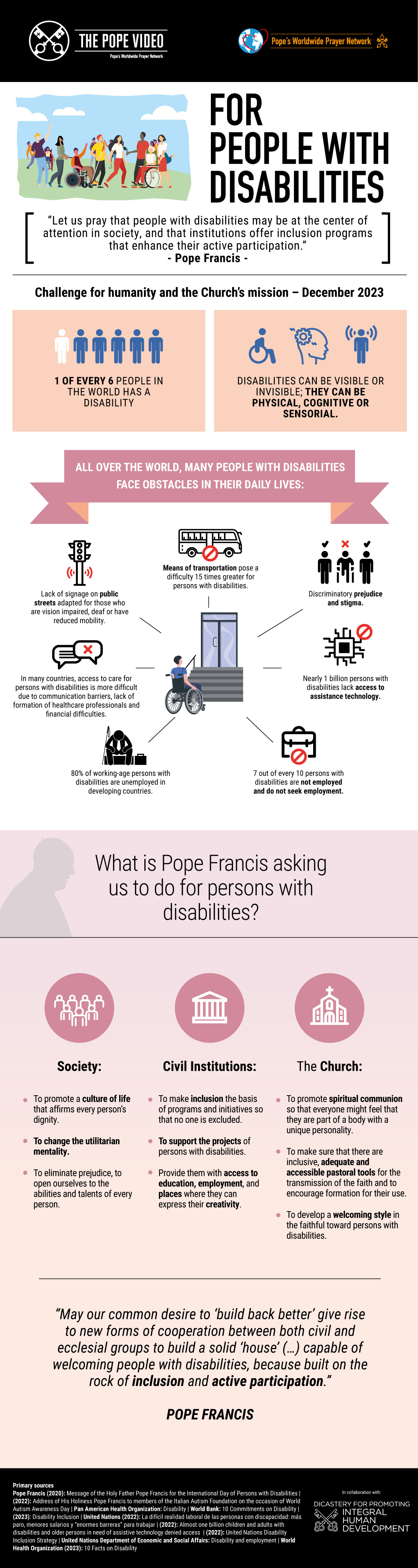 The Pope Video - For people with disabilities