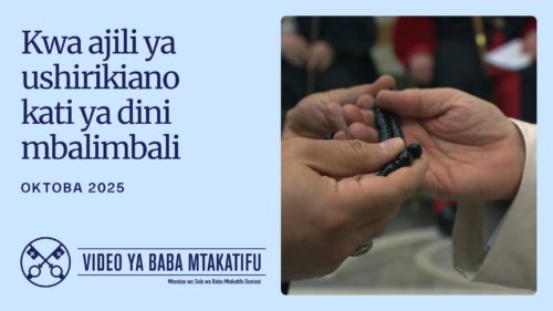 Image for the Pope's video of October