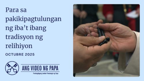 Image for the Pope's video of October